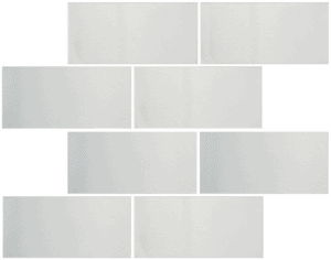Brushed Stainless Steel Tile 3" x 6" Subway