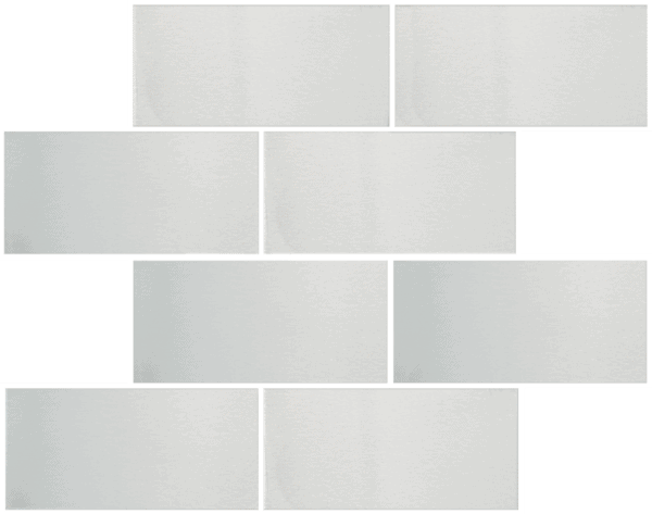 Brushed Stainless Steel Tile 3″ x 6″ Subway