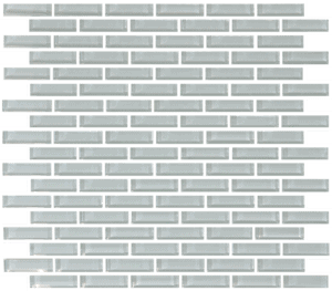 Clear Glass Brickset 5/8" x 2"