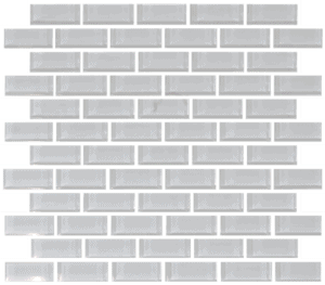 White Brickset 1" x 2"