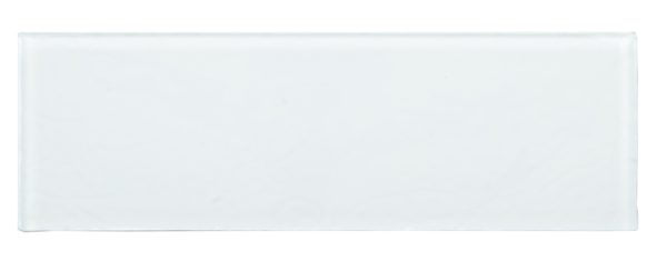 White 4″ x 12″ Subway Glass