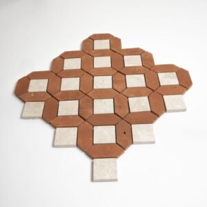 Diana Royal, Rustic Terracotta Honed Louna Marble Mosaic