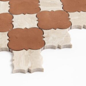 Diana Royal, Rustic Terracotta Honed Reale Marble Mosaic