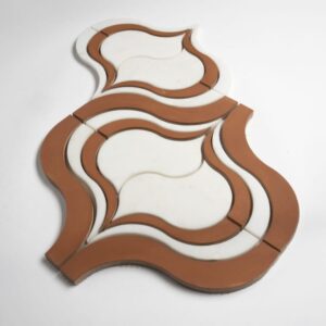 Calacatta Bella, Cotto Rio Honed Copa Marble Mosaic