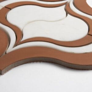Calacatta Bella, Cotto Rio Honed Copa Marble Mosaic