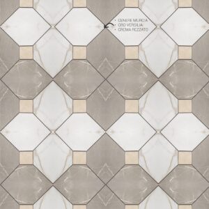 Cenere Murcia/Oro Versilia/ Crema Rezzato Mosaic