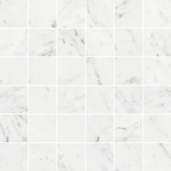 2X2 Mosaic Carrara Matte