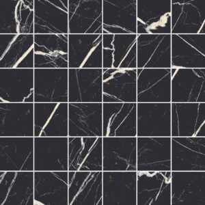 2 x 2 Mosaic Nero Marquina Matte