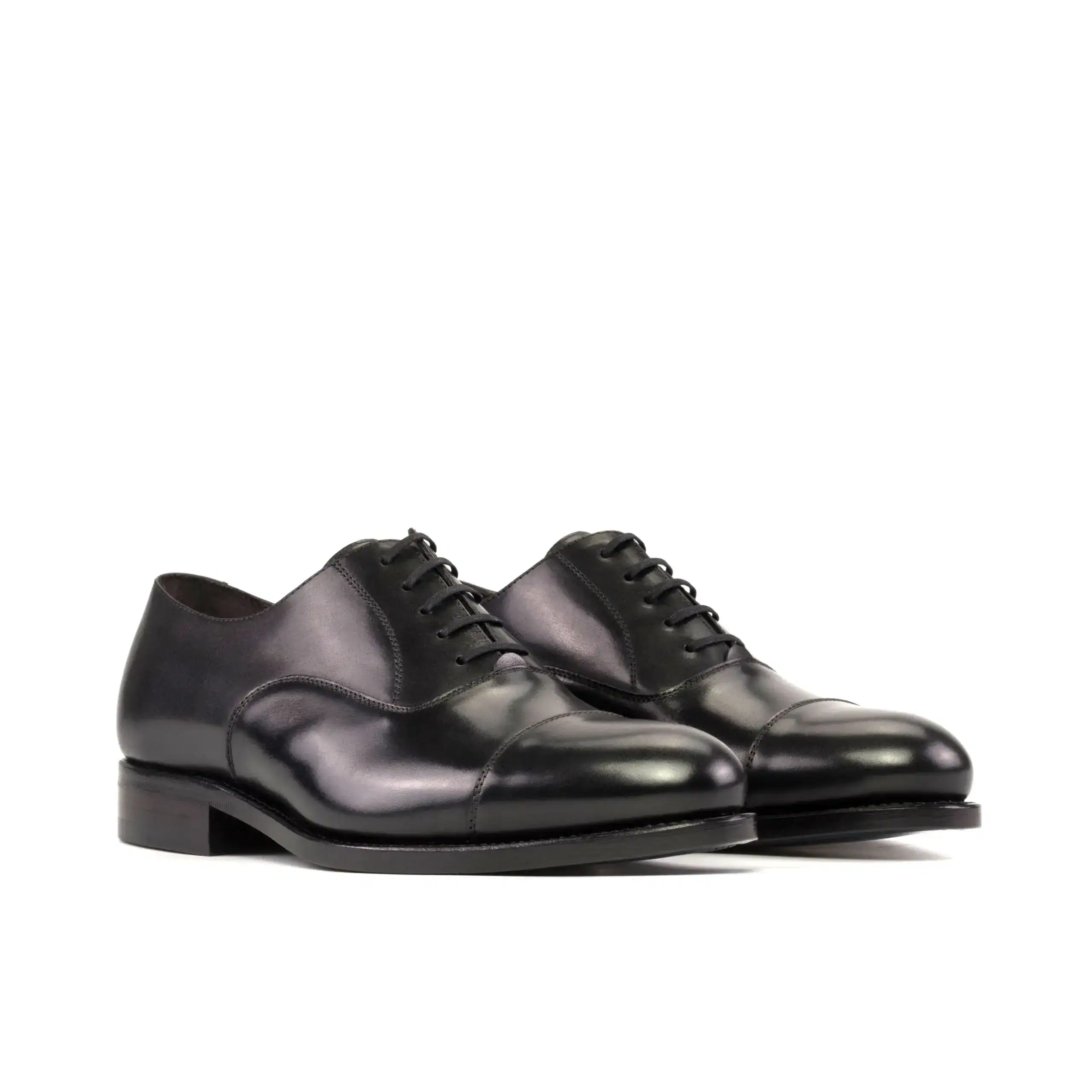 Whole Cut Navy Burnishing Shoes