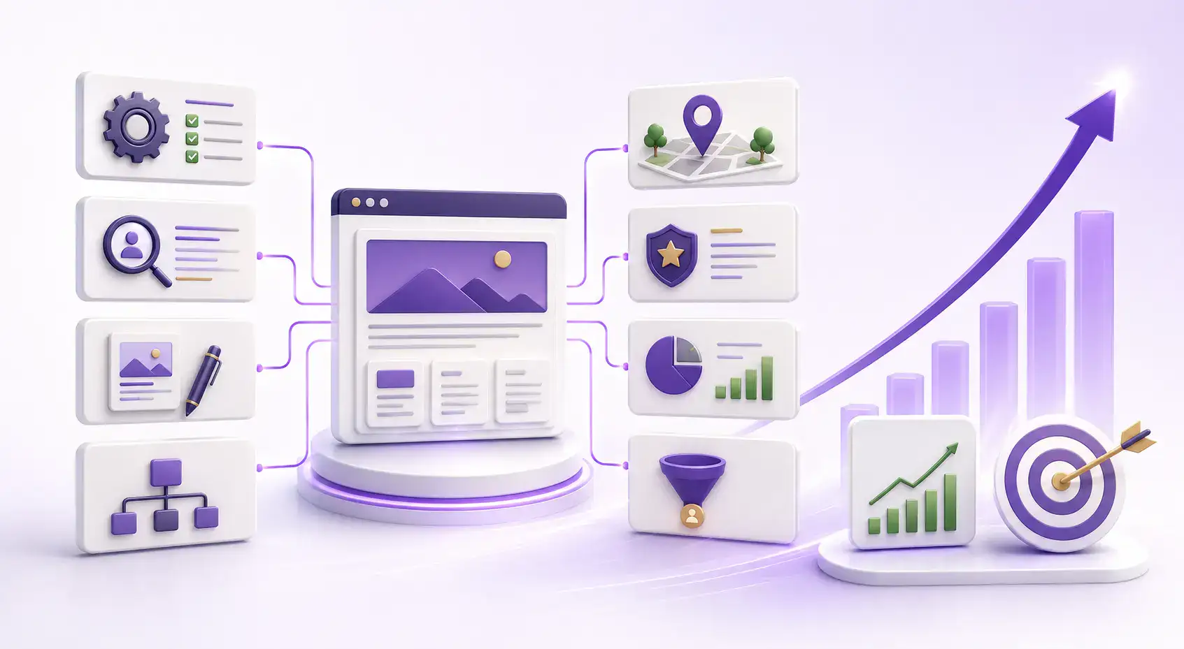 منظومة SEO تشمل السيو التقني والمحتوى والتحليلات