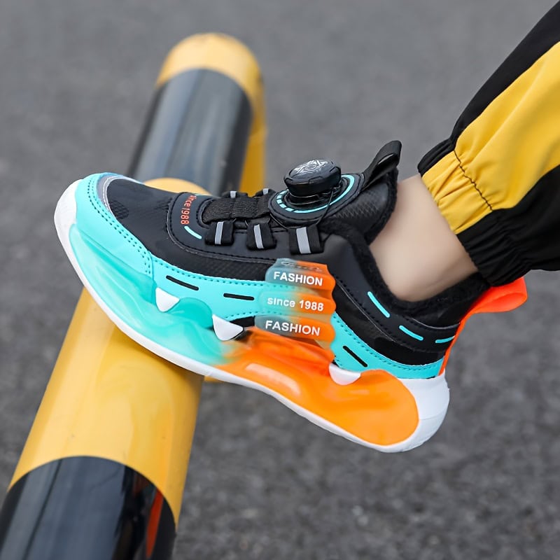 Jongens' Winter Nieuwe Fleece-gevoerde Dikke Warme Sportschoenen voor School en Wandelen, Sneakers voor Basisschool- en Middelbare Scholieren