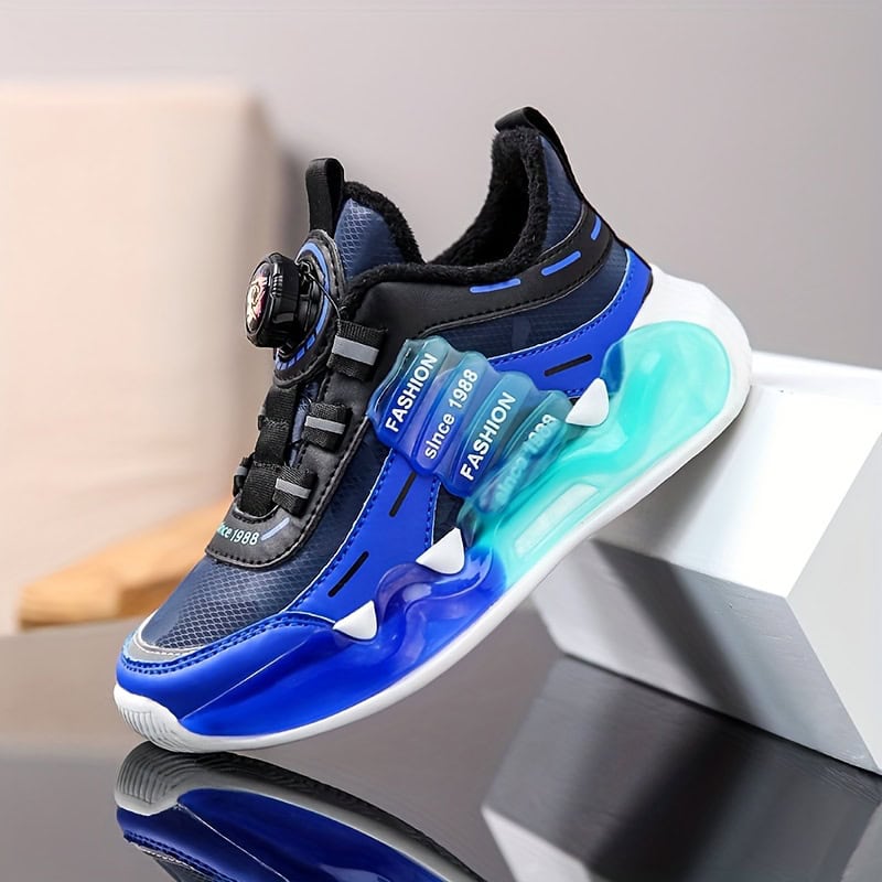 Jongens' Winter Nieuwe Fleece-gevoerde Dikke Warme Sportschoenen voor School en Wandelen, Sneakers voor Basisschool- en Middelbare Scholieren