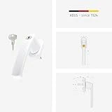 ABUS Abschließbarer Fenstergriff FG200 AB208 - Fensterknauf mit Druckzylinder, gleichschließend - ABUS-Sicherheitslevel 3 - 44259 - Weiß - 4