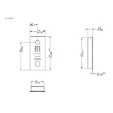 DoorBird D2101V Türstation mit ekey sLine Fingerprint (Edelstahlgehäuse, Fingerprint Schwarz, Controller), Sprechanlage mit biometrischer Zutrittslösung zur Unterputzmontage, 15 W, 15 V, Edelstahl V4A - 2