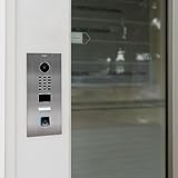 DoorBird D2101V Türstation mit ekey sLine Fingerprint (Edelstahlgehäuse, Fingerprint Schwarz, Controller), Sprechanlage mit biometrischer Zutrittslösung zur Unterputzmontage, 15 W, 15 V, Edelstahl V4A - 6