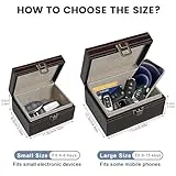 SunnyOcean Keyless Go Schutz Autoschlüssel Box, Extra Groß Faraday Box, RFID Signal Blocker Box, Autoschlüssel Safe Hülle, Anti-Diebstahl, Anti-Scanning, Anti-GPS-Tracking, 17x12,3x9,5cm (Große Größe) - 7