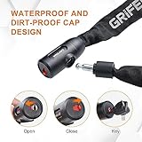 GRIFEMA Fahrradschloss – Anti-Diebstahl Fahrrad Kettenschloss - 3