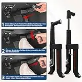 Boiarc Pedalschloss Diebstahlsicherung für Auto Bremse Kupplung, Auto-Bremssperre und Kupplungssperre aus Edelstahl, Diebstahlsicherung Wegfahrsperre für Auto SUV (16 bis 35 mm) - 2