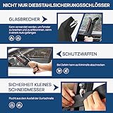 Boiarc Pedalschloss Diebstahlsicherung für Auto Bremse Kupplung, Auto-Bremssperre und Kupplungssperre aus Edelstahl, Diebstahlsicherung Wegfahrsperre für Auto SUV (16 bis 35 mm) - 7