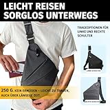 Yeenano Anti Diebstahl Tasche,Umhängetasche Männer Schultertaschen Multipurpose Rucksack Brusttasche Herren Viele Taschen Sicherheitstasche Reise Damen und Herren für Sportbergsteigen Radfahren - 6