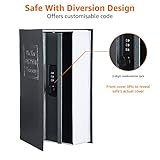 Amazon Basics - Buch-Safe, Kombinationsschloss, Groß, Schwarz - 4