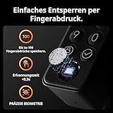 SwitchBot WLAN Smart Lock Pro mit Touchscreen-Tastatur, Türriegelschlösser, Smartes Türschloss, Elektronisches Türschloss, Türöffner per App, Fingerprint, Code, Alexa, Google, unterstützt Matter - 2