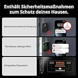 SwitchBot WLAN Smart Lock Pro mit Touchscreen-Tastatur, Türriegelschlösser, Smartes Türschloss, Elektronisches Türschloss, Türöffner per App, Fingerprint, Code, Alexa, Google, unterstützt Matter - 9
