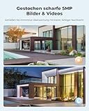 Reolink 5MP Solar Überwachungskamera Akku, 355°/140° Schwenkbar WLAN Kamera Outdoor Kabellos 2, 4/5GHz WiFi, Farbnachtsicht, Personen/Auto/Tiererkennung, Standalone, Argus PT(Schwarz)+Solarpanel - 3