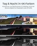 Reolink 4K Solar Überwachungskamera Aussen Akku, ColorX-Nachtsicht, 180°-Weitwinkel, 8MP Drahtlose WLAN IP Kamera, 2.4/5GHz Wi-Fi 6, KI-Erkennung, Zeitraffer, Argus 4 Pro (Schwarz) + 6W Solarpanel - 4