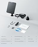 Reolink 4K Solar Überwachungskamera Aussen Akku, ColorX-Nachtsicht, 180°-Weitwinkel, 8MP Drahtlose WLAN IP Kamera, 2.4/5GHz Wi-Fi 6, KI-Erkennung, Zeitraffer, Argus 4 Pro (Schwarz) + 6W Solarpanel - 9