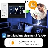 PGST Alarmanlage Set WiFi + GSM 4G, Smart Home Alarmanlage kabellose, WLAN 24-teiliges Haus Alarmanlage Set mit Sirene, Fenster Tür Sensoren und Fernbedienungen Funktioniert mit Alexa - 3