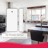 ELRO AS90S Home+ Smart Alarmanlage-WiFi-GSM Funktion-Bestens getestet-Mit Basisstation, Bedieneinheit, Bewegungsmelder, 3X Tür-/Fensterkontakt und Funk Key Ring, Komplettes Set - 11