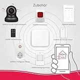 ELRO AS90S Home+ Smart Alarmanlage-WiFi-GSM Funktion-Bestens getestet-Mit Basisstation, Bedieneinheit, Bewegungsmelder, 3X Tür-/Fensterkontakt und Funk Key Ring, Komplettes Set - 20