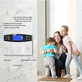 Multi Kon Trade M2B GSM Funk Alarmanlage mit LCD Display – umfangreiches Alarmanlagen Komplett-Set mit Bewegungsmelder, Tür- & Fensterkontakten, erweiterbares Alarmsystem mit Fernsteuerung - 5