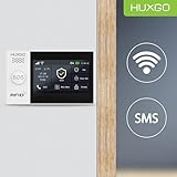 HUXGO® HXA007 Funk Alarmanlage Set WiFi + GSM mit Alarmsirene | Alarm System mit Bewegungsmelder, 9X Fensteralarm/Türsensoren | Alarmanlage fürs Haus, Wohnung, Wohnmobil | Smart Home - 4