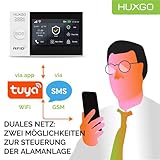 HUXGO® HXA007 Funk Alarmanlage Set WiFi + GSM mit Alarmsirene | Alarm System mit Bewegungsmelder, 9X Fensteralarm/Türsensoren | Alarmanlage fürs Haus, Wohnung, Wohnmobil | Smart Home - 7