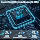 Dhiedas Fingerabdruck Schloss Haustür, Smart Elektronisches Türschloss mit Zahlencode RFID Schlüssel APP, Haustürschloss mit Fingerabdruck Einstellbare Länge für 65-90mm Tür (60mm) - 8