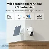 Reolink 3MP Überwachungskamera Aussen Akku WLAN 355°/140° Schwenkbar, 2K Solar IP Kamera Outdoor, Pan Tilt, PIR Bewegungsmelder, KI-Erkennung, 2,4GHz WiFi, 2-Wege-Audio, Argus PT Lite mit Solarpanel - 4