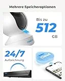 Reolink 5MP PTZ WLAN Überwachungskamera Innen, 2,4/5 GHz WiFi Baby Monitor mit Mensch/Haustiererkennung, Auto-Tracking, 3X Optischem Zoom, Heimüberwachungskamera für Ältere Kids, 2-Wege-Audio, E1 Zoom - 11