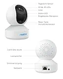 Reolink 5MP PTZ WLAN Überwachungskamera Innen, 2,4/5 GHz WiFi Baby Monitor mit Mensch/Haustiererkennung, Auto-Tracking, 3X Optischem Zoom, Heimüberwachungskamera für Ältere Kids, 2-Wege-Audio, E1 Zoom - 12