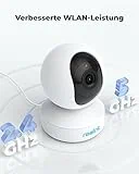 Reolink 5MP PTZ WLAN Überwachungskamera Innen, 2,4/5 GHz WiFi Baby Monitor mit Mensch/Haustiererkennung, Auto-Tracking, 3X Optischem Zoom, Heimüberwachungskamera für Ältere Kids, 2-Wege-Audio, E1 Zoom - 10