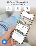 Reolink 2K+ Kabelgebundene Überwachungskamera Aussen, 2,4/5GHz WLAN Kamera Outdoor, IP67 Wetterfest, Person/Auto/Tiererkennung mit Alarmen, 5MP Nachtsicht, Zeitraffer, SD-Kartenslot, RLC-510WA Schwarz - 5