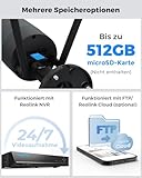 Reolink 2K+ Kabelgebundene Überwachungskamera Aussen, 2,4/5GHz WLAN Kamera Outdoor, IP67 Wetterfest, Person/Auto/Tiererkennung mit Alarmen, 5MP Nachtsicht, Zeitraffer, SD-Kartenslot, RLC-510WA Schwarz - 7