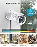 ZOSI 1080P Aussen Verkabelt Überwachungskamera Set mit 1TB HDD, 8CH H.265+ DVR, 4X 2MP Kabelgebunden Outdoor Bullet Kamera mit BNC Kabel, 24/7 Videoaufzeichnung - 3