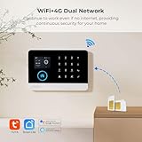 XNY 4G Alarmanlage Haus, WLAN Drahtloses Alarmanlage Wohnung mit APP-Benachrichtigung, 24 Stück(5 Bewegungsmelder, 10 Fenster Tür Sensoren, Fernbedienungen, Alarmsirene), Funktioniert mit Alexa - 5