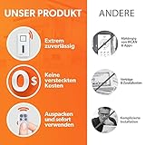 tiiwee Home Alarm System Wireless Kit X1 - Komplette Alarmanlage mit X1-Sirene, 2 Fenster Tür Sensoren und 2 Fernbedienungen - Fensteralarm Türalarm - 2
