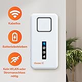 tiiwee Home Alarm System Wireless Kit X1 - Komplette Alarmanlage mit X1-Sirene, 2 Fenster Tür Sensoren und 2 Fernbedienungen - Fensteralarm Türalarm - 4