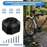 Fahrrad Alarmanlage Fahrradalarmanlagen mit Fernbedienung Drahtlose - USB-C Wasserdicht Motorrad Fahrrad Tracker Diebstahlschutz Anti-Diebstahl-Vibration Scooter Roller Alarmanlage Bike Alarm - 2