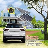 800m Reichweite drahtloses Einfahrtsalarmsystem - Bewegungssensor & Detektor-Home & Office DIY Sicherheitsalarmsystem- Überwachen & Schützen von Outdoor/Indoor Eigentum- 1 Empfänger und 2 Sensoren - 4