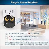 800m Reichweite drahtloses Einfahrtsalarmsystem - Bewegungssensor & Detektor-Home & Office DIY Sicherheitsalarmsystem- Überwachen & Schützen von Outdoor/Indoor Eigentum- 1 Empfänger und 2 Sensoren - 5
